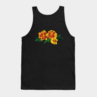 Three French Marigolds Tank Top